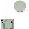 Tuvzylory Copriobiettivo in silicone compatibile con fotocamera Instax Wide 400, protezione anti-smarrimento, copertura resistente alla polvere e ai graffi per il trasporto quotidiano e le riprese (verde)