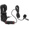 Goshyda Microfono Lavalier, Set di Microfoni per Telefono Cellulare con Adattatore Audio di Ricarica, per Fotocamera Sportiva Osmo Action