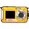 Generic Fotocamera Subacquea, Fotocamera Digitale Impermeabile con Fotocamera Digitale Ad Alta Risoluzione 2.7K 48MP 10 Piedi per Fotografia all'aperto (YELLOW)