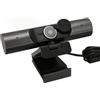 Annadue Webcam USB 2K, Microfono con Riduzione del Rumore 'altoparlante HiFi con Messa a Fuoco Automatica, Fotocamera PC per Chat Video di Laptop Desktop, 2000-10, Vista,