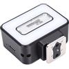 Denash Flash per Fotocamera, 16 Perline Luminose a LED Bicolore 2500K 6500K 5 Livelli Regolabili, con Slitta Calda Universale a Tocco Singolo, per Fotografia, Videografia, Streaming