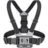 Yunseity Cintura Toracica per Action Camera, Supporto per Imbracatura Toracica Cintura Toracica Regolabile con Gancio a J, Taglia Unica - Perfetta per Sport Estremi Mountain Bike, Sci,