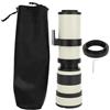 Yusat Obiettivo Yusat Focusg 28 × 9 × 9 Bianco 420800 Mm Apertura F 8.316 Teleobiettivo Zoom con Messa a Fuoco Manuale Completa per Fotocamera con Attacco Ef-s Messa a Fuoco Manuale