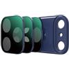Generic Set di filtri magnetici per iPhone 17 Pro/Max, CPL/Black Mist 1/4/filtri UV in vetro ottico, anti-impronte, portatili, per obiettivo della fotocamera (per iPhone 17 Pro Max blu)