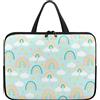 Hiseng Conchiglie Compatibile con 10-17 Pollici Custodia Borsa per Laptop con Manici, Computer Portatile Custodia Protettiva PC Sleeve per Laptop -Arcobaleno (17,Verde Chiaro)