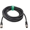 HangTon Cavo di alimentazione per Basler GigE Camera M12 D-code 4 pin Maschio a Hirose 12 Pin Femmina 2M