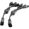 SZRMCC IEC320 C14 a 3 x C13 10A 250V per UPS PDU Server Y Split Cavo di alimentazione Cavo di prolunga (2 pezzi)