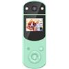 DIGNIFE Action Camera, Telecamera azione 1080p, palmare multifunzionale DV. Fotocamera digitale, ruota la lente selfie che ricarica la fotocamera del lettore MP3(Groen)