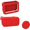 Ksikdeg Copertura antiurto della macchina fotografica del silicone con protezione dell'obiettivo incorporato & accesso completo del pulsante per la custodia protettiva del silicone