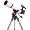 UsmAsk Telescopio Astronomico HD - Monocolo Zoom Potente con Treppiede, Lente Barlow 3X Oculare 10MM+25MM Telescopio Doppio Scopo per Osservare le Stelle, Telescopio per Bambini Adulti Principianti
