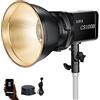 SIRUI CS100B - Luce video a LED, 100 W, 2700 K-6500 K, CRI 96, TLCI 98 3600 Lux/m, Bowens-Mount, controllo APP, 12 effetti speciali per illuminazione da studio