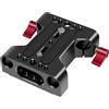 SHOOYIO Piastra di base della macchina fotografica 15mm Rails Rod Sistemi Con 1/4 3/8 Foro Vite Piastra A Sgancio Rapido Per DSLR Camera Cage Rig spalla Rig