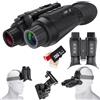 BraveKing FHD Binocolo Visione Notturna con Effetto Visione 3D Zoom Digitale 8X Digitale Infrarossi Regolazione Completamente Indipendente Visore Notturno, Vivavoce NGV per Casco per Adulti 32G Scheda