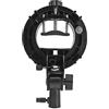 Sxhlseller Staffa Tipo S per Montaggio Bowens, Supporto per Staffa Tipo S con Impugnatura Portatile per Flash Snoot Softbox Beauty Dish Ombrello Riflettore, Supporto Tipo S Leggero