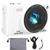 Akozon Fotocamera Digitale 75MP 4K Wi-Fi AutoFocus Schermo da 2,8 Pollici Flash Viaggio Paesaggio (WHITE)