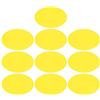 HYTROVE Pellicole Colorate Trasparenti per Luci Led, 10 Pezzi, 66mm | PET Leggero, Bordo di Taglio Pulito, per Impianti Scena e Studio, Finitura Liscia Gialla