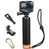 MiPremium impermeabile galleggiante impugnatura compatibile con videocamere GoPro Hero 5 Session Black Silver GoPro Hero 2 3 3 + 4. Handler & Handle Mount kit di accessori e sport acquatici Floaty