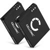 CELLONIC 2x Batteria compatibile con Canon Digital IXUS 70, 40, 75, NB-4L | 850mAh, 3.7V, Ioni di Litio per Canon Digital IXUS 60, IXUS 115 HS, 220, 230, PowerShot SD600, 130, 50, SD1000, TX1, 55, 255