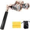 Reinscer Nero 3X25 Opera Binocolo Rivestito Obiettivo Telescopico Opera Occhiali Coated Teatro Vetro Signora Vetro Delle Donne Ragazze Regali