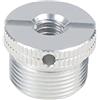 NovelGoal Vite di conversione universale in alluminio da 1/4 3/8 femmina a 5/8 filettatura maschio 5/8-11 per treppiede DSLR 5/8-27 per adattatore microfono supporto microfono (argento, 1/4 tipo A)