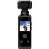 Hanabitx 4K Pocket Action Camera Casco HD Schermo LCD 270 ° Rotabile Wifi Mini Sport Camera con Custodia Impermeabile per Viaggio Senza Carta