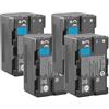 CQJFCYBRA BP-U35 BP-U30 U30 Batteria 3400mAh, Compatibile Con Sony, For PXW-FS5 PXW FS7M2K X160 X180 X200 EX1 EX3 F3 F3K PMW-100 PMW-150(4 Pcs Battery)