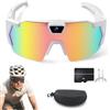 WANWEN 4K HD Baseball Glasses with Camera, 2026 Upgrade Smart Video Recording Glasses, Windproof Outdoor Smart Camera Video Recording Sunglasses & Memory Card for Men Women (Colorful,128GB)