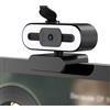 LEIYTFE PC Webcam with Microphone & Light & Privacy Cover,Beauty Mode,Web Camera for Desktop Computer/Laptop,120° FOV,HD Streaming Web Camera(4K)
