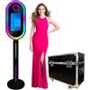 WideMeet Specchio Photo Booth con schermo LCD touch screen da 15,6 pollici, portatile, supporto per selfie Photo Booth per feste di nozze, eventi a noleggio (macchina fotografica nera)