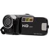 RASTKY Videocamera Camcorder 4K 48MP, Display LCD da 2,7 Pollici, Zoom 16X, Interfaccia USB per Trasferimento, Flash Incorporato, Rotazione di 270°, Interfaccia a Vite da 1/4 di (BLACK)