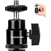 Koolehaoda Mini Testa a Sfera,Testa della Sfera Supporto della Fotocamera Adattatore per Pattini Freddi per Monitor LCD, Microfono, Luce LED