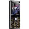 tinysiry Telefono cellulare Chiamale Chiamata VOCE FAMIGLIA NUMERO DI FAMIGLIA SOS Phone per bambini Nero
