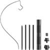 Generic Supporto telescopico per luce, treppiede telescopico pieghevole in metallo per esterni, lanterna portatile per smartphone, treppiede per lampada antiruggine per fotocamere, luci da