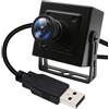 ELP Telecamera USB 260FPS per computer - Obiettivo grandangolare da 2,9 mm, mini fotocamera da 2 MP USB 2.0 PC, CMOS OV4689, 260 fps a 360P, 120 fps @ 720P, 60 fps @ 1080P FHD Webcam per Jetson Nano