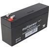 MultiPower Batteria al piombo MP3-8 8 Volt 3000 mAh con 2 contatti Faston da 4,8 mm