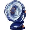 Fuhjythy Ventilatore A Clip da 6 Pollici 1200mAh USB Ricaricabile Forte Energia Eolica Mini Silenzioso Ventilatore da Ufficio per Desktop, Durevole Facile da Installare Facile da Usare Blu