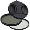 DynaSun Filtro Ultra Violetto DynaSun UV 72 mm + Polarizzatore Circolare CPL C-PL 72mm +Tappo a Molla Rapido