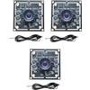 Gvvsjgdbis 3 PZ Modulo Fotocamera 100 Gradi OV9732 1MP 1280x720 30fps USB Camera Module Drive Free per WinXP/7/8/10 With1.5M