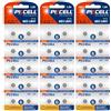 PKCELL LR41 AG3 Batterie a bottone alcaline 1,5V per penna laser,termometro,giocattolo,confezione da 30,PKCELL