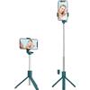 Generic Treppiede per selfie, treppiede telescopico per cellulare, treppiede da viaggio, treppiede per telefono con telecomando wireless, treppiede per cellulare, portatile per selfie da viaggio