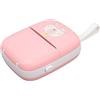 Cryfokt Stampante Tascabile, Stampante Termica Portatile, Mini Stampante per Macchina per la Creazione di Adesivi, Stampante per Etichette Home Photo Scrapbook Piccola Stampante per (Rosa)