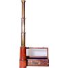 NAVIROCK Stile antico - Marine Sailor - Spyglass, 40,6 cm telescopio in ottone ad alta risoluzione, coperto da pelle arancione bel design e finitura marrone antico