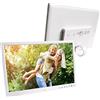 Cryfokt Lettore di Film, Cornice per Foto 110 V-240 V Album, Album Digitale, Album con Cornice per Foto Digitale Pulsante a Sfioramento per Fotografi Professionisti (Normative Europee (100v-240v))
