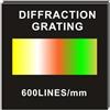Artsim Prismi e caleidoscopi Reticolo di diffrazione di trasmissione olografica 50x50mm Decomposizione spettrale universitaria 20-2000nm 500 linee Kit di ottica per aule di scienze (Size : 50 lines)