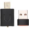 Kavolet Trasmettitore Acustico di Tipo C Adattatore Musicale Wireless BT5.4 Trasmettitore a Bassa Latenza 10M a Lunga Distanza LE Chiamata USB Supportata Materiale ABS