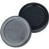 vhbw set di copriobiettivi compatibile con Panasonic Lumix DMC-GX1, DMC-GH4 fotocamera - Tappo posteriore e per corpo macchina nero