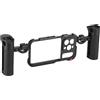 Aoresac Gabbia Video per Smartphone Stabilizzatore Leggero per Telefono con Supporti Scarpe Fredde 15 Pro, Impianto Telefonico Portatile con Doppia Maniglia Riprese in Movimento (#2)