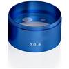 Generic Accessori per telescopi Lente obiettivo for microscopio blu rosso 0,5X 0,7X for microscopio stereo binoculare trinoculare Lente di Barlow Oculare per telescopio(0.5X Blue)