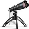 WanuigH Telescopio monoculare Televo Metallico telescopio telescopio telescopio Lente Ottica per Fotocamera Ottica monoculare Telescopio monoculare (Colore : Black, Size : One Size)