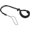 Elprico Cinghia Polso per Immersione Intrecciata a Mano Resistente con Adattamento Regolabile, Peso Leggero, Dimensioni Ridotte, per Telefono Cellulare, Fotocamera, 10/9/8/6/5/4/4/3, (BLACK)